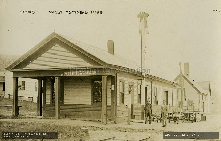 Postcard: Depot, West Townsend, Massachusetts